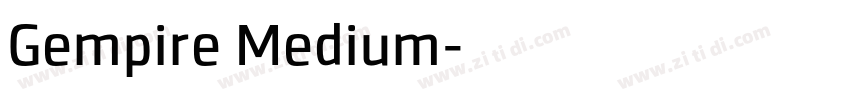 Gempire Medium字体转换